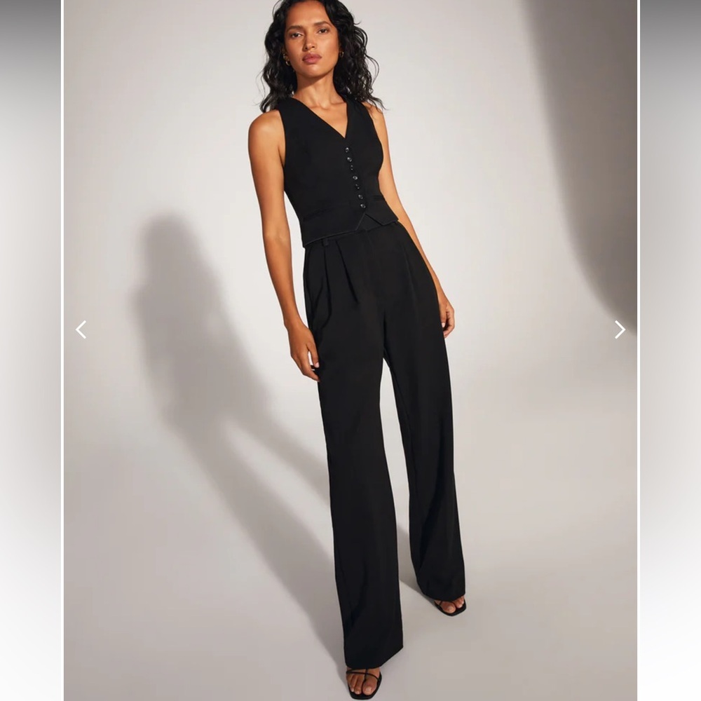 FAVORITE DAUGTHTER • The favorite pant black - size 12 pleated wide leg - Picture 2 of 11
